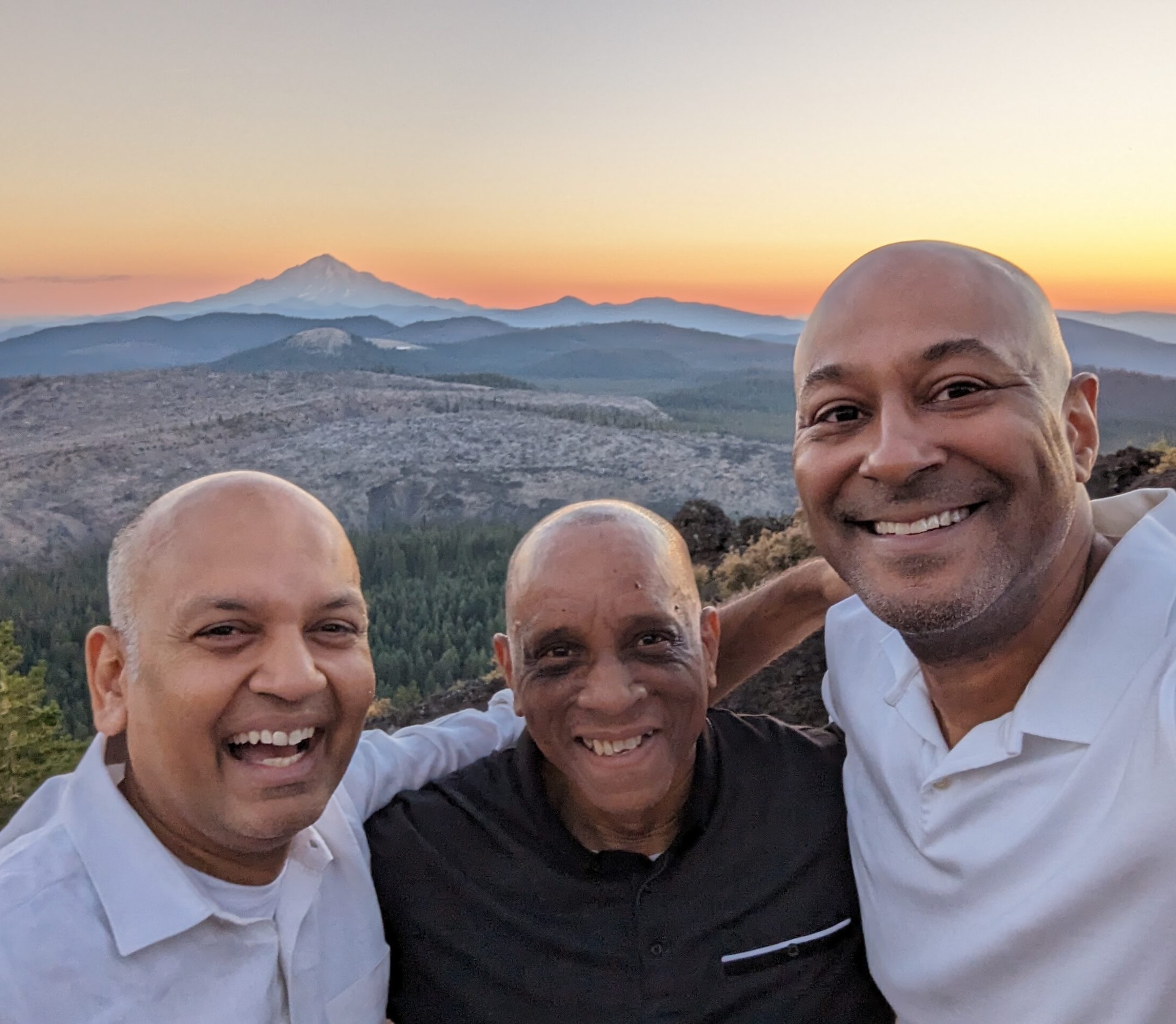 Nipun, Orland, Stephen at Hoffman Lookout